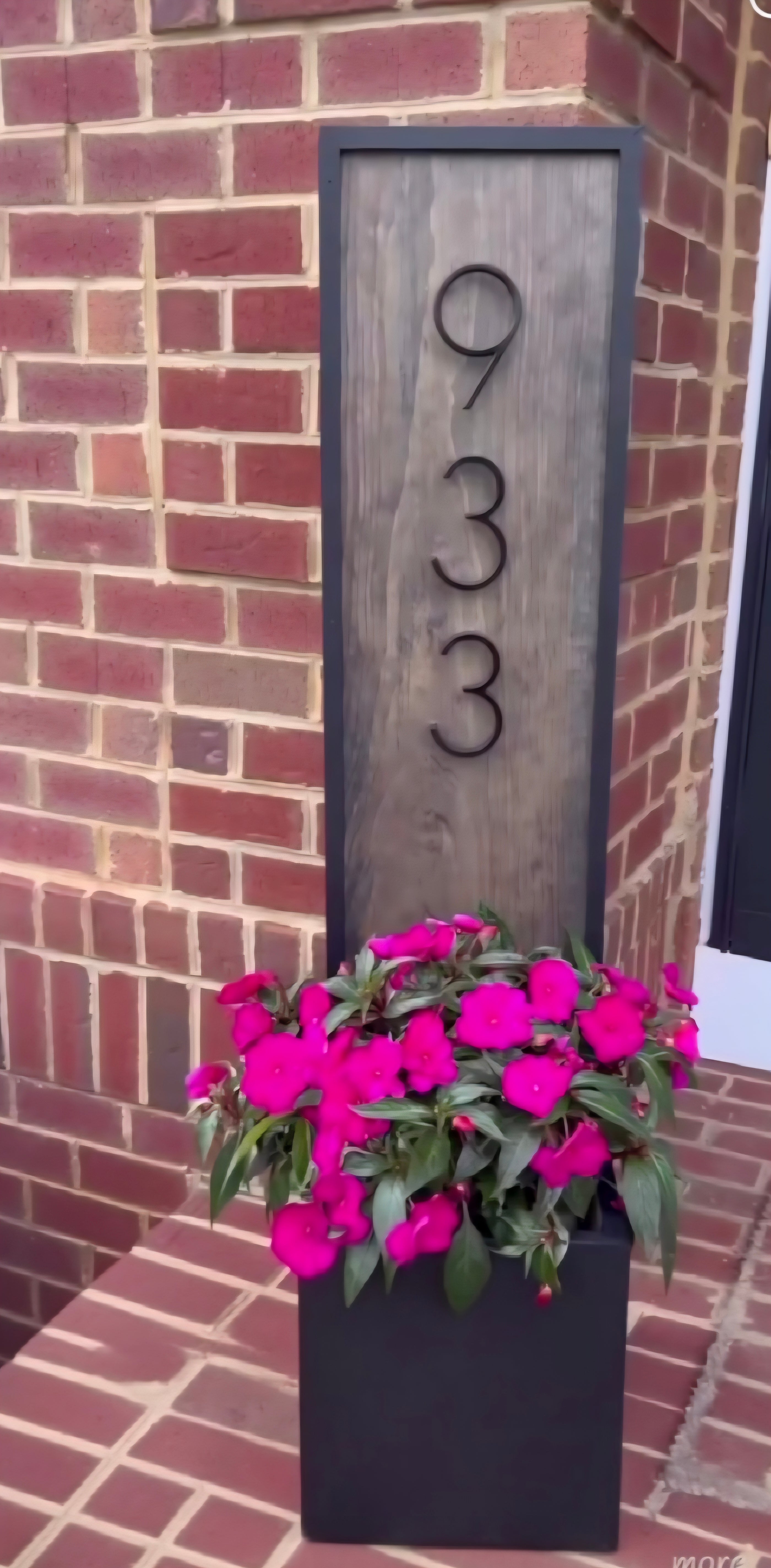 Porch Numbered Planter