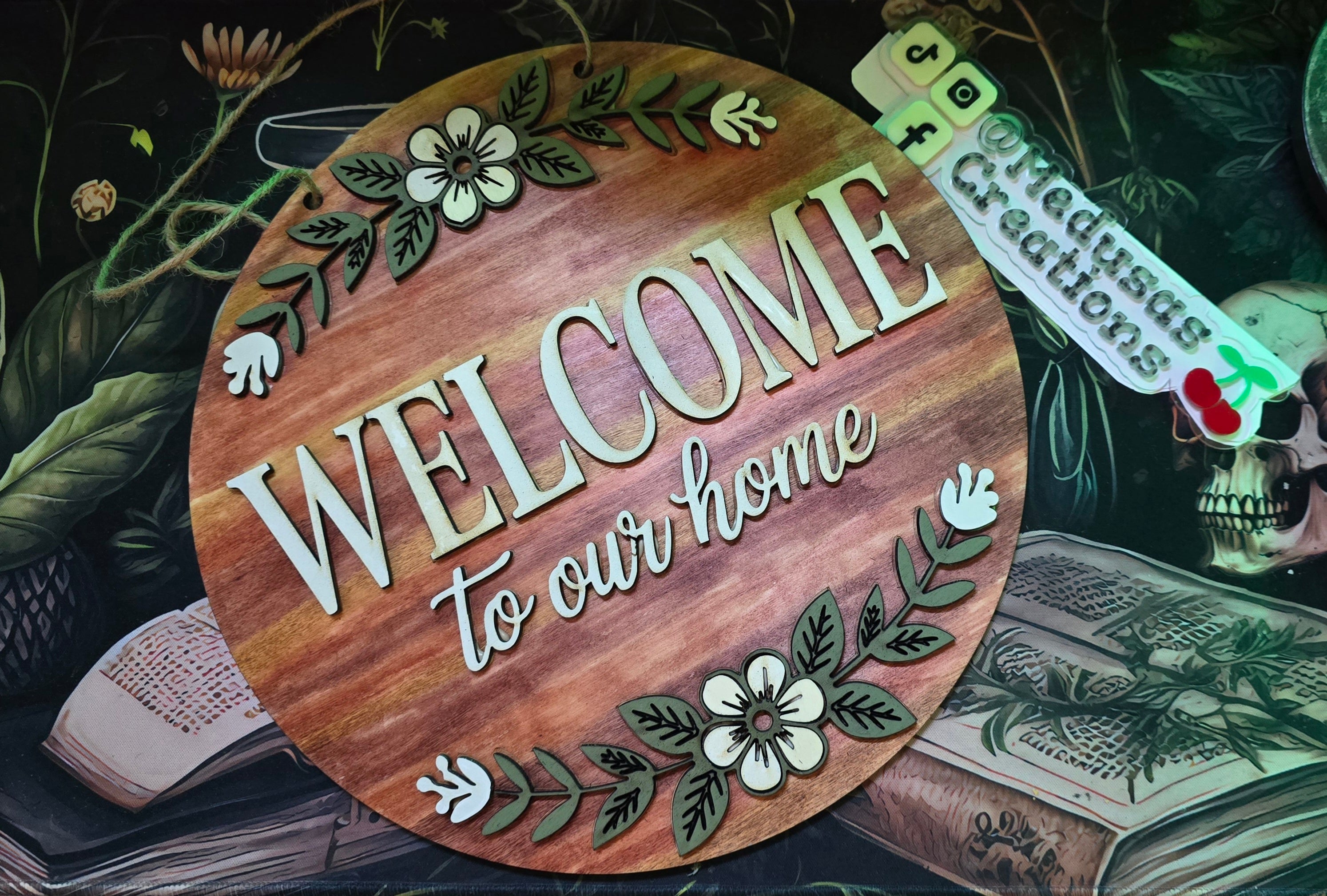 Welcome sign 12in