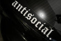 Antisocial windshield banner