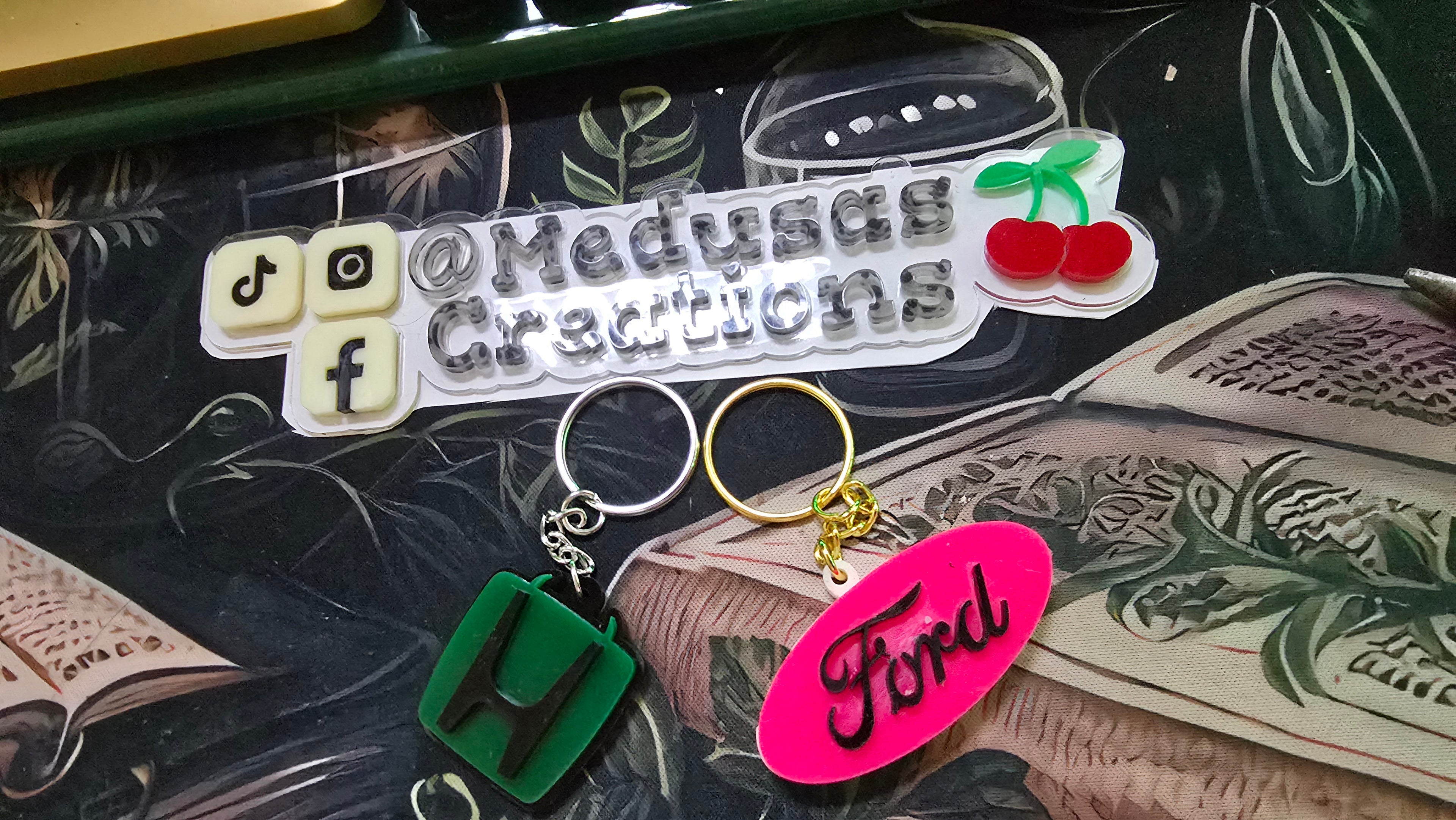 Acrylic Stacked Keychains