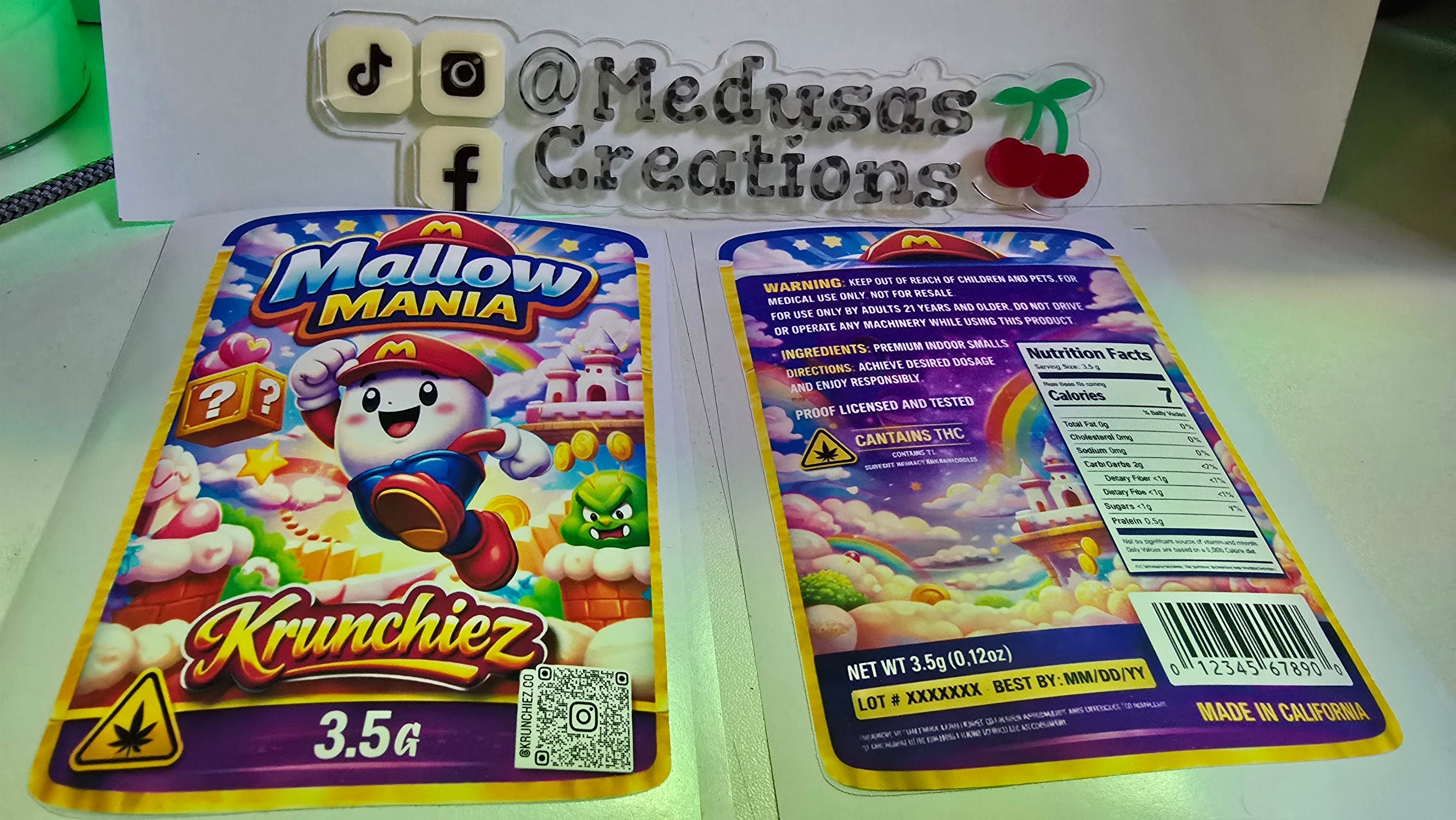 Stickers for Mylar Bags